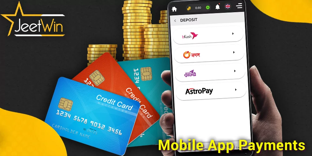 Payment methods at JeetWin BD mobile app